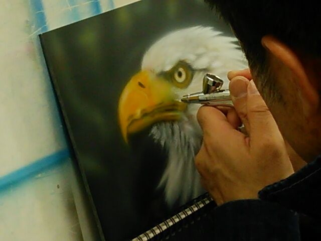 エアブラシ教室にペイペイ使えます♪(σ≧▽≦)σ