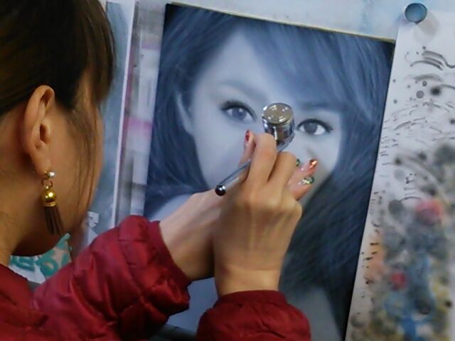 エアブラシ教室にペイペイ使えます♪(σ≧▽≦)σ