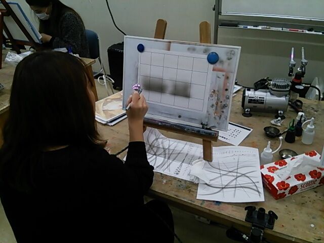 エアブラシ教室にペイペイ使えます♪(σ≧▽≦)σ
