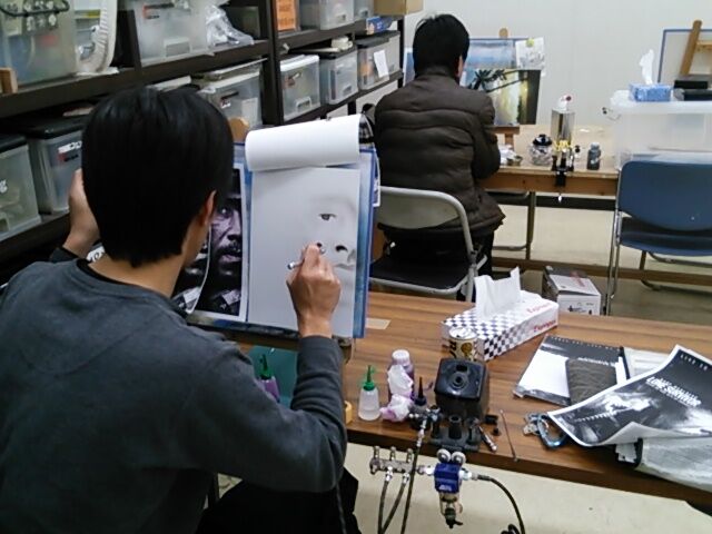 エアブラシ教室にペイペイ使えます♪(σ≧▽≦)σ