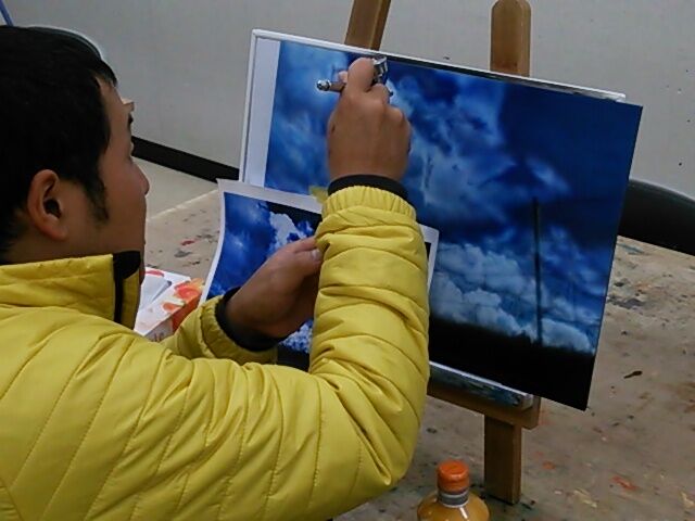 エアブラシ教室にペイペイ使えます♪(σ≧▽≦)σ