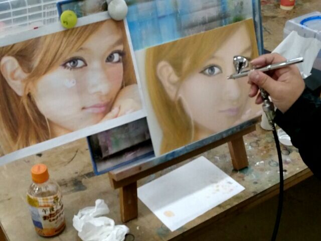 エアブラシ教室にペイペイ使えます♪(σ≧▽≦)σ