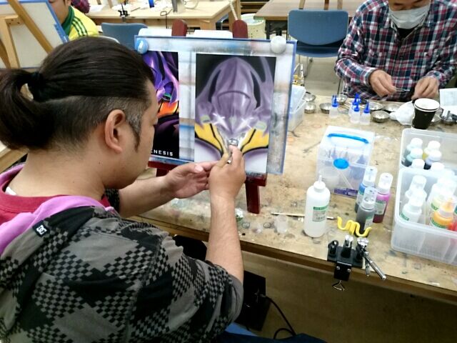 エアブラシ教室にペイペイ使えます♪(σ≧▽≦)σ