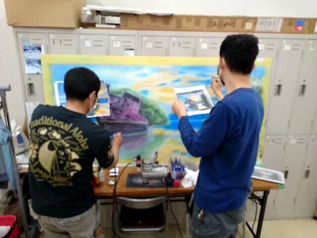 エアブラシ教室にペイペイ使えます♪(σ≧▽≦)σ