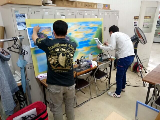 エアブラシ教室にペイペイ使えます♪(σ≧▽≦)σ