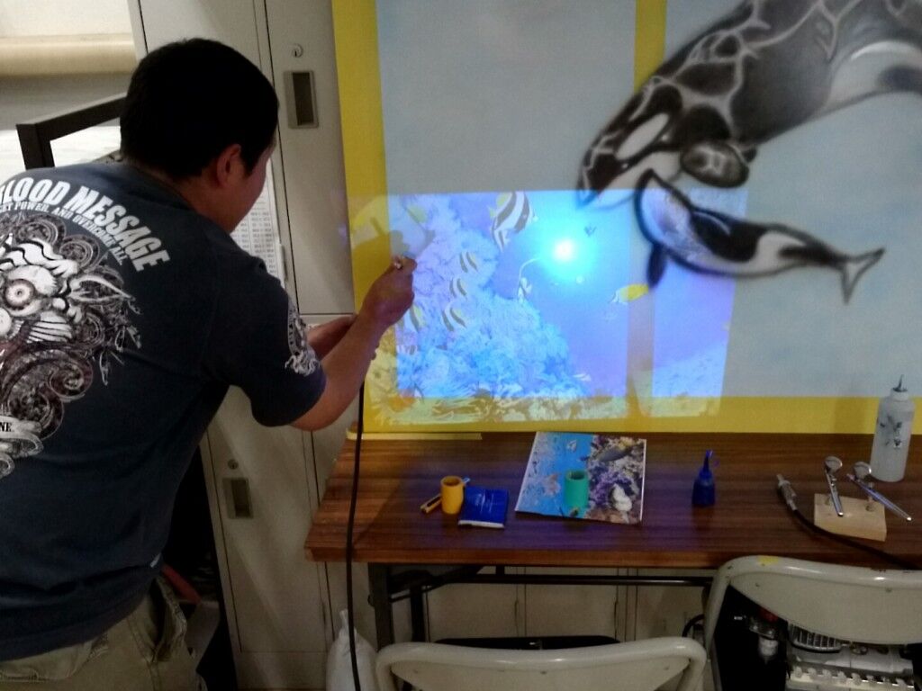 エアブラシ教室にペイペイ使えます♪(σ≧▽≦)σ