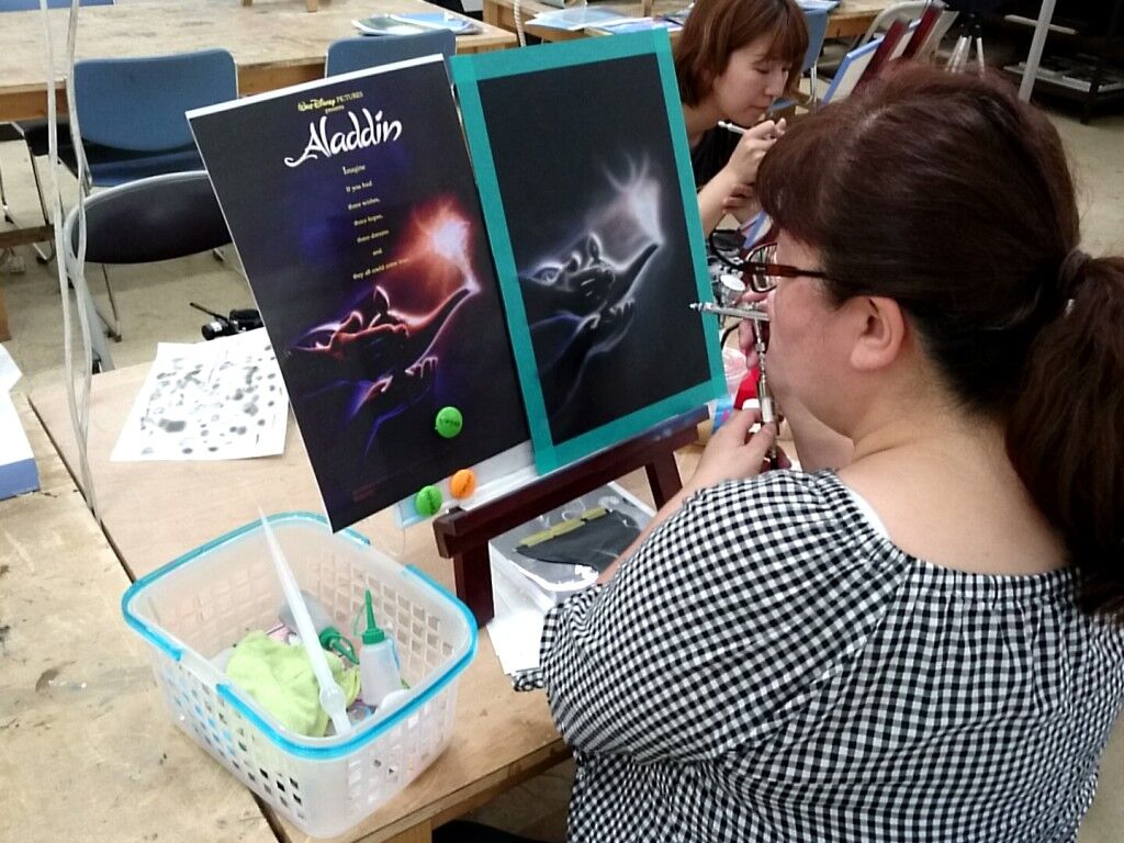 エアブラシ教室にペイペイ使えます♪(σ≧▽≦)σ