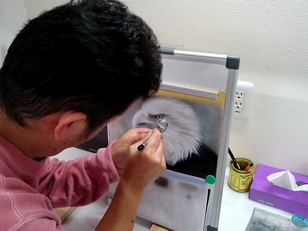 エアブラシ教室にペイペイ使えます♪(σ≧▽≦)σ