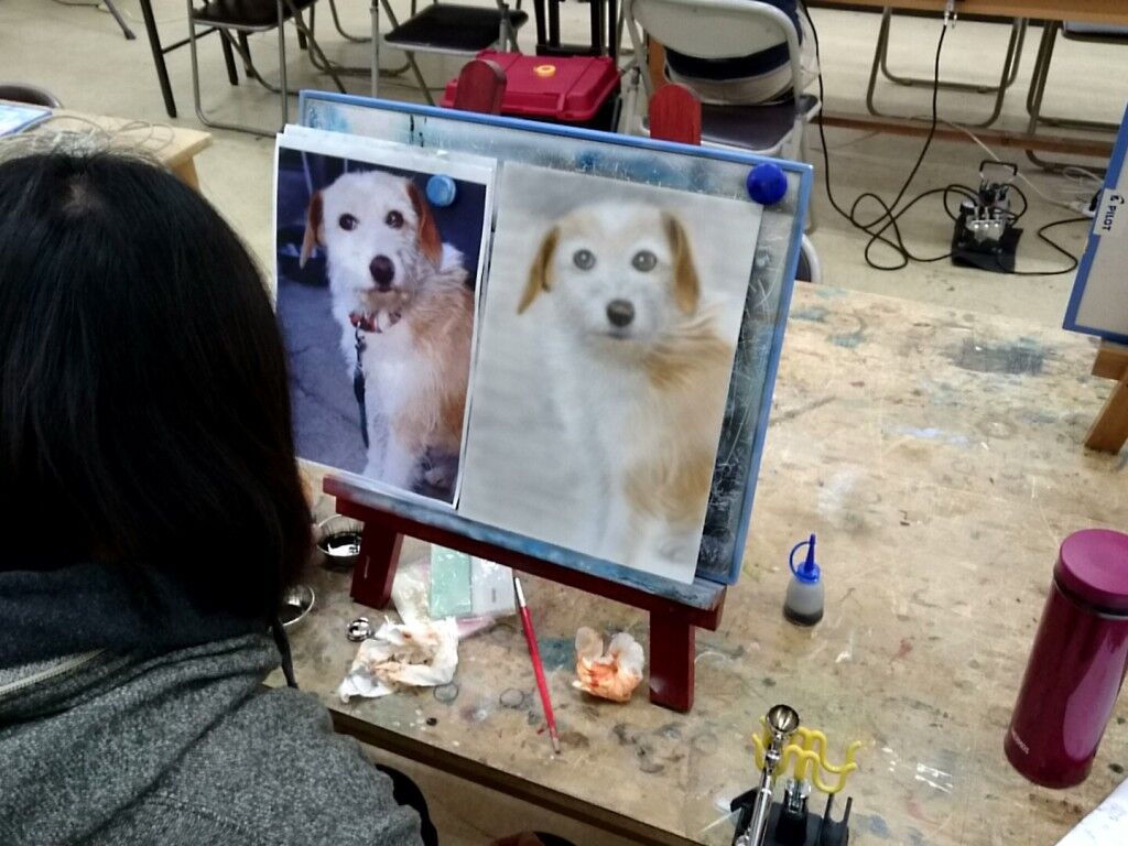 エアブラシ教室にペイペイ使えます♪(σ≧▽≦)σ