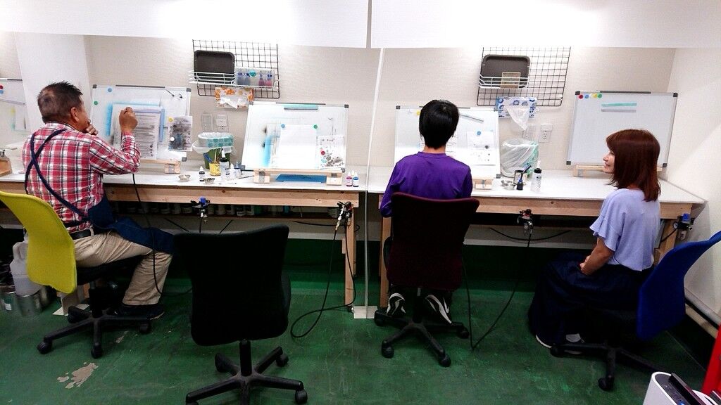 エアブラシ教室にペイペイ使えます♪(σ≧▽≦)σ